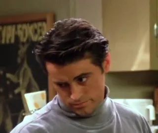 😒 Joey Tribbiani Friends Joey, Friends, Matt LeBlanc, Sitcom, Serie de TV whatsapp sticker