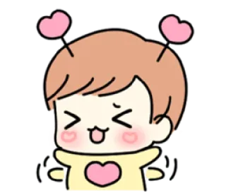 😆 Kartun, Lucu, Hati, Kawaii, Cinta, Menggemaskan telegram sticker