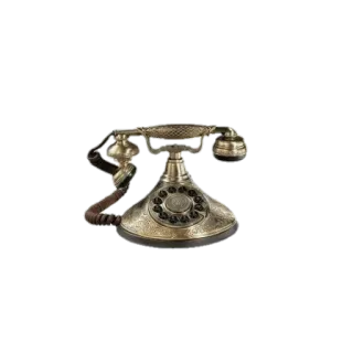 📞 골동품, 전화, 빈티지, 오래된, 통신, 다이얼, 로터리, 레트로 telegram sticker