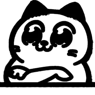 🤠 แมว, น่ารัก, สัตว์, การ์ตูน, สติกเกอร์ telegram sticker