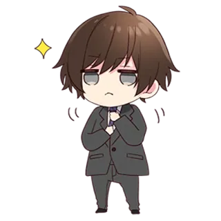 ✨ Anime, Chibi, Kawaii, Słodkie, Chłopak, Manga, Kreskówka telegram sticker