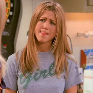 😛 Rachel Green Friends girl série de tv, Friends, Rachel Green, Jennifer Aniston, garota telegram sticker