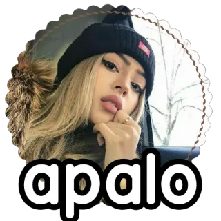 😒 apalo woman, portrait, sticker, hat, female, person telegram sticker