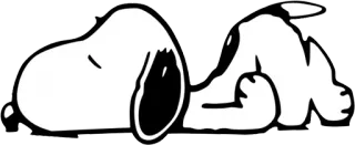 😴 Snoopy Peanuts スヌーピー, 犬, 漫画, ピーナッツ, 睡眠 telegram sticker