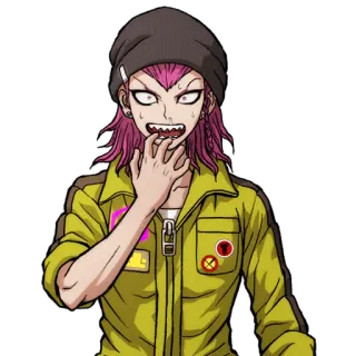 😳 Kazuichi Souda Danganronpa อนิเมะ, ตัวละคร, ตื่นตระหนก, ประหม่า, คาสุอิจิ โซดะ, Danganronpa telegram sticker