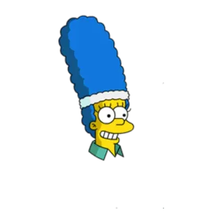 😌 Marge Simpson The Simpsons Marge Simpson, The Simpsons, cartoon, character, animation, humor, funny telegram sticker