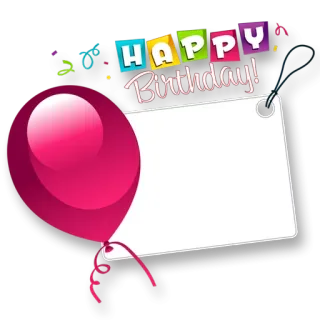 🎈 HAPPY Birthday! anniversaire, fête, ballon, salutation whatsapp sticker
