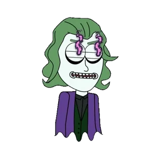 🔥 Joker Batman Joker, Batman, kartun, penjahat, DC Comics telegram sticker