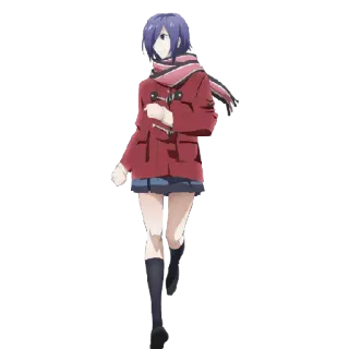 😎 Touka Kirishima Tokyo Ghoul Anime, Personaggio, Ragazza, Touka, Tokyo Ghoul, Carino, Cartone animato, Giapponese telegram sticker