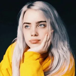 🕸 Billie Eilish 歌手, ミュージシャン, セレブ, ポートレート, ビリー・アイリッシュ telegram sticker
