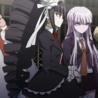 🃏 Celestia Ludenberg Danganronpa Anime, Celestia Ludenberg, Danganronpa, Gótico, Kyoko Kirigiri telegram sticker