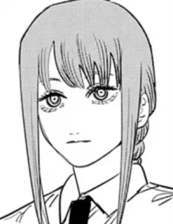 😐 Makima Chainsaw Man anime, manga, makima, chainsaw man telegram sticker