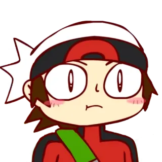 😍 Red Pokémon pokemon, czerwony, anime, gra wideo, postać, trener telegram sticker