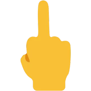 🖕 middle finger, gesture, offensive, insult telegram sticker