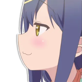 😏 Anime, Mädchen, Niedlich, Erröten, Charakter whatsapp sticker