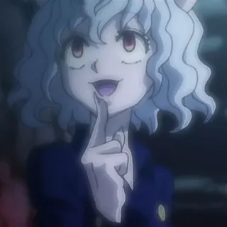 🧊 Neferpitou Hunter x Hunter anime, villain, antagonist, cat, monster telegram sticker