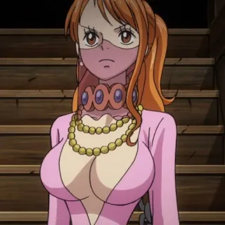🙁 Nami One Piece 动漫, 漫画, 海盗, 航海家 telegram sticker