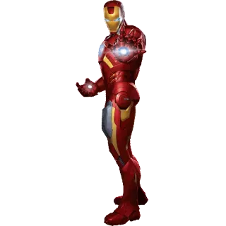 🤖 Iron Man スーパーヒーロー, マーベル, アベンジャーズ, アイアンマン, キャラクター telegram sticker