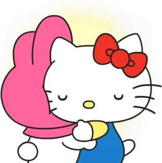 💬 Hello Kitty hello kitty, sanrio, милый, мультфильм, персонаж telegram sticker