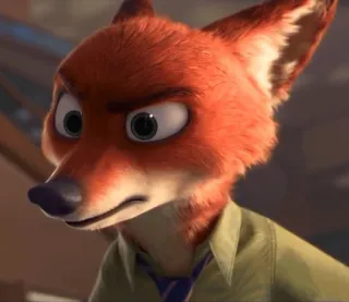 😡 Nick Wilde Zootopia raposa, desenho animado, disney, bravo, zootopia, nick wilde telegram sticker