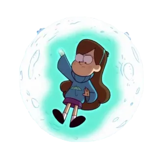 👻 Mabel Pines Gravity Falls cartoon, mabel pines, disney, gravity falls, animated, character telegram sticker