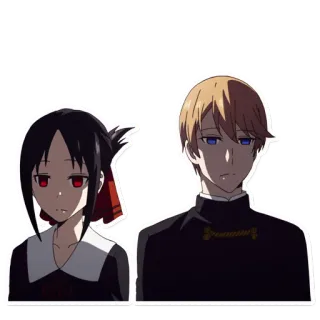 😒 Kaguya Shinomiya Kaguya-sama: Love Is War Anime, Manga, Kaguya-sama, Love is War, Kaguya Shinomiya, Miyuki Shirogane, Pareja, Romance whatsapp sticker