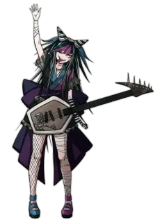 🌟 Ibuki Mioda Danganronpa Anime, Videospiel, Ibuki Mioda, Danganronpa, Charakter, Mädchen, Gitarre telegram sticker