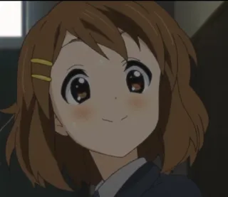 🌟 Yui Hirasawa K-On! anime, k-on, yui hirasawa, cute, cartoon, girl telegram sticker