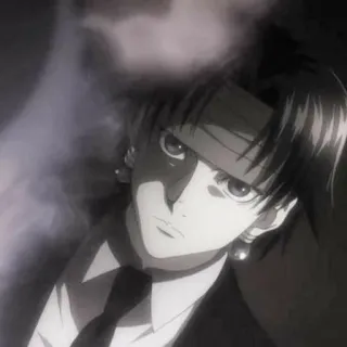 🌪 Chrollo Lucilfer Hunter x Hunter Anime, Hunter x Hunter, Chrollo Lucilfer, Brigade Fantôme, Vilain, Personnage, Chef telegram sticker