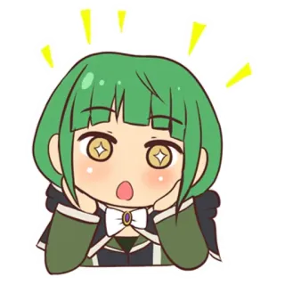 😮 Anime, Chibi, Desenho animado, Fofo, Adesivo telegram sticker