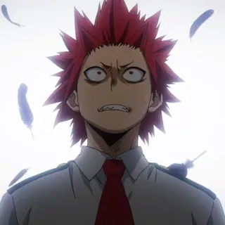😱 Eijiro Kirishima My Hero Academia Аниме, Манга, Персонаж, Герой, Рыжие волосы, Эйджиро Киришима whatsapp sticker