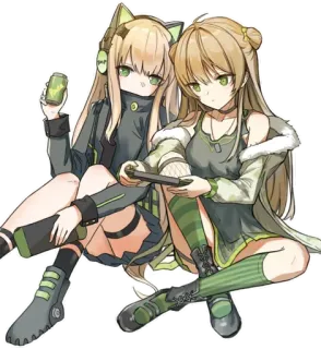 😍 anime, cat girl, girls, gaming, cute, kawaii, digital art, cartoon whatsapp sticker