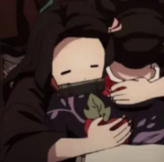 🎏 Nezuko Kamado Demon Slayer anime, demon slayer, nezuko, chibi, cute, manga telegram sticker
