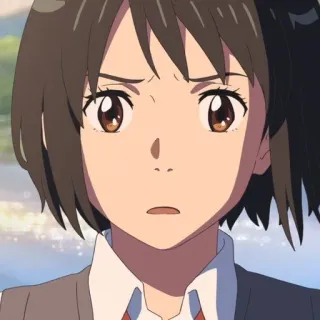 🍣 Anime, Fille, Personnage, Portrait, Illustration telegram sticker