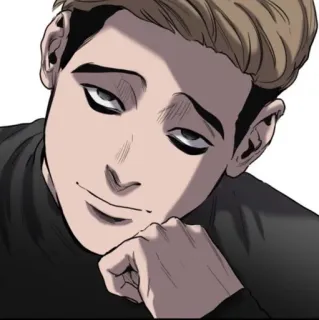 😏 Yoon Bum Killing Stalking anime, manga, killing stalking, yoon bum, horror, stalker telegram sticker
