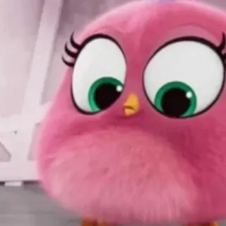 〰 Stella Angry Birds oiseau, rose, angry birds, dessin animé telegram sticker