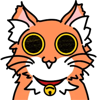 😀 Katze, orange Katze, Tier, süß, Haustier whatsapp sticker