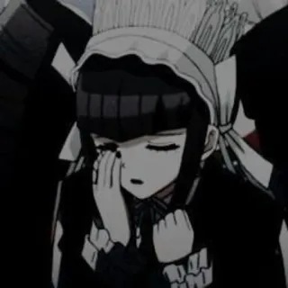 🌟 Celestia Ludenberg Danganronpa 动漫, 漫画, 弹丸论破, Celestialudenberg, 哥特, 悲伤 telegram sticker