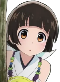 🐻 anime, girl, cute, character, brunette, animation telegram sticker