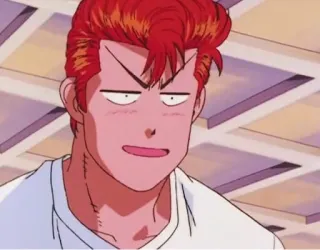 😅 Hanamichi Sakuragi Slam Dunk อนิเมะ, บาสเก็ตบอล, มังงะ, ซากุรางิ, สแลมดังก์ telegram sticker
