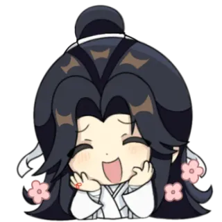 💮 chibi, cute, character, anime, sticker, cartoon whatsapp sticker