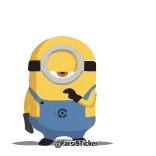 💡 Minion Despicable Me lolol Minion, Moi, moche et méchant, dessin animé, personnage, drôle, lol telegram sticker