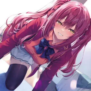 📕 Anime, Fille, Illustration, Mignon, Dessin animé telegram sticker