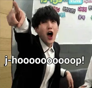 😱 j-hoooooooooooop! man, schreeuwen, J-Hope, K-pop, entertainment, zanger, idool telegram sticker