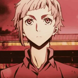 🗝 Atsushi Nakajima Bungo Stray Dogs 애니메이션, 만화, 아츠시 나카지마, 문호 스트레이 독스, 캐릭터 telegram sticker