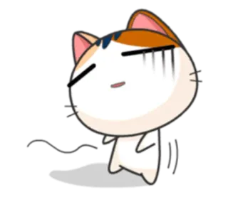 😵 cat, emoji, cartoon, cute, sticker telegram sticker