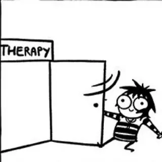 👨‍⚖ THERAPY terapia, desenho animado, ilustração, saúde mental, banda desenhada, desenho whatsapp sticker