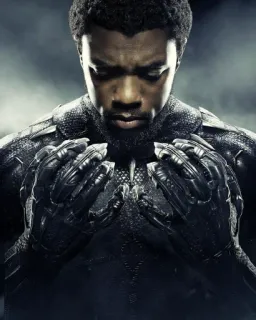 😢 Black Panther marvel, superhero, chadwick boseman, wakanda, black panther, superhero, karakter telegram sticker