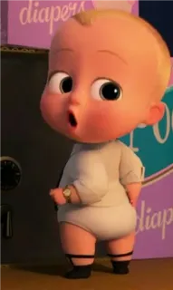 😲 Boss Baby The Boss Baby Baby, Cartoon, Boss Baby, Animation, Film whatsapp sticker