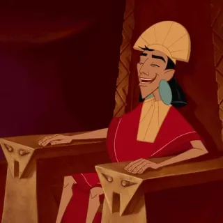 🍂 Kuzco The Emperor's New Groove Kuzco, El Emperador y sus Locuras, Disney, Dibujos animados, Rey, Animación telegram sticker
